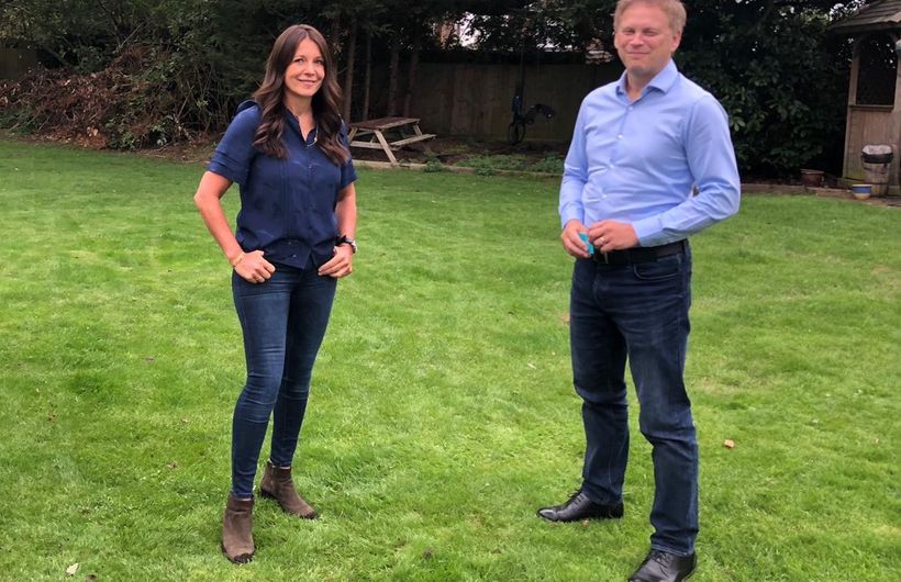 Ginny Buckley and Grant Schapps